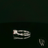 Lab-Grown Ruby and Diamond 9ct White Gold Trilogy Ring
