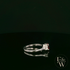 Lab-Grown Ruby and Diamond 9ct White Gold Trilogy Ring