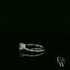 Lab-Grown Emerald and Diamond 9ct White Gold Trilogy Ring