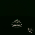 Lab-Grown Emerald and Diamond 9ct White Gold Trilogy Ring
