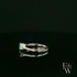 Lab-Grown Emerald and Diamond 9ct White Gold Trilogy Ring