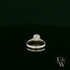 Solitaire Grey Moissanite & Silver Engagement Ring