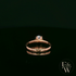 9ct Rose Gold Black CZ Solitaire Ring