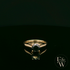 9ct Yellow Gold Black CZ Solitaire Ring