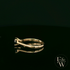 9ct Yellow Gold Black CZ Solitaire Ring