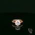 9ct Rose Gold 2ct White CZ Single Stone Ring