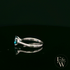 9ct White Gold 2ct Blue Topaz CZ Single Stone Ring