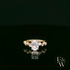 9ct Yellow Gold Solitaire White Moissanite with Fancy Stone Set Shoulders