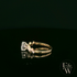 9ct Yellow Gold Solitaire White Moissanite with Fancy Stone Set Shoulders