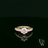 9ct Yellow Gold Solitaire White Moissanite with Stone Set Shoulders