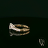 9ct Yellow Gold Solitaire White Moissanite with Stone Set Shoulders