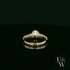 9ct Yellow Gold Solitaire White Moissanite with Stone Set Shoulders