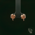 4 Leaf Clover 9ct Rose Gold Studs