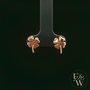 4 Leaf Clover 9ct Rose Gold Studs
