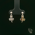Sterling SIlver 3 Leaf Clover Dropper Earrings