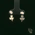 Sterling SIlver 3 Leaf Clover Dropper Earrings