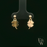 9ct Yellow Gold 4 Leaf Clover Dropper Earrings