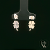 Sterling SIlver 4 Leaf Clover Dropper Earrings