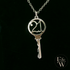 9ct White Gold 21 Key to the Door Pendant