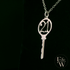 9ct White Gold 21 Key to the Door Pendant