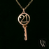 9ct Rose Gold 21 Key to the Door Pendant