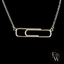 Sterling Silver Large Paperclip Necklace