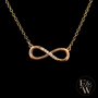 9ct Rose Gold Infinity Moissanite Pendant