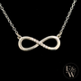 Sterling Silver Infinity Moissanite Pendant