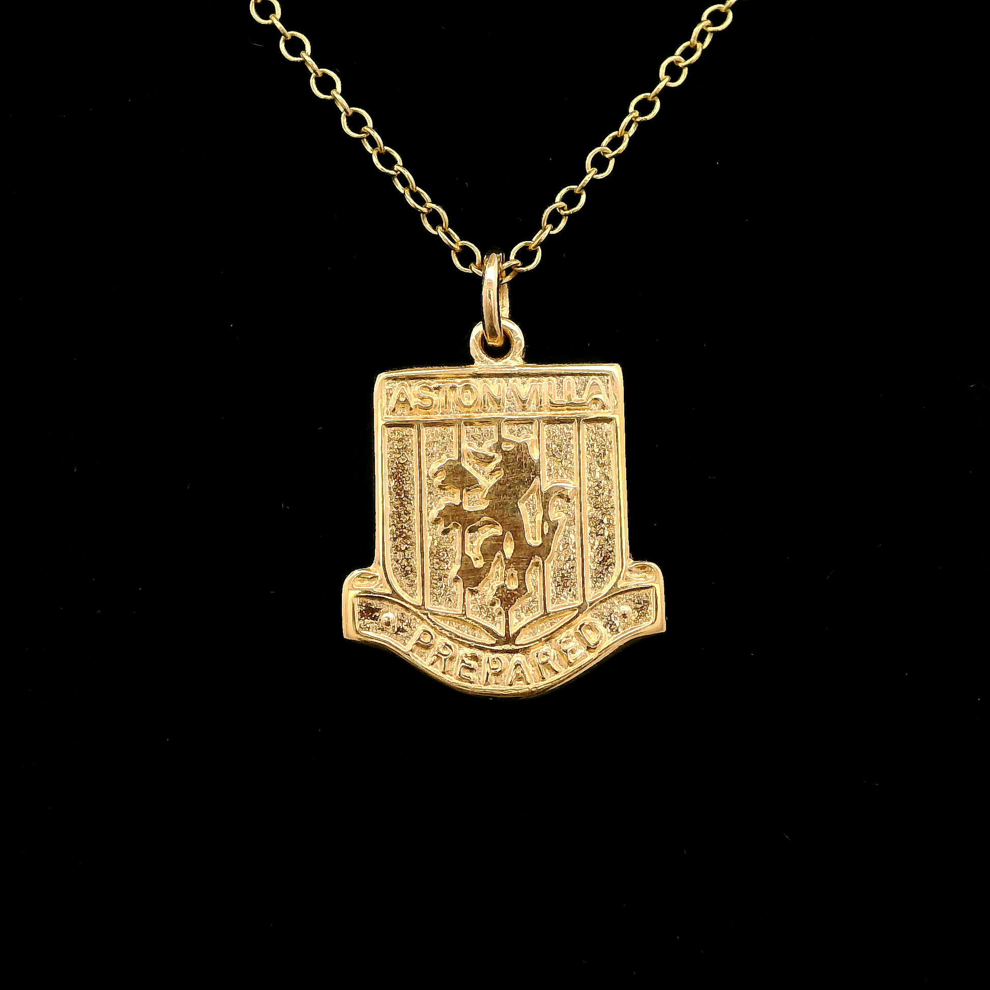 9ct Yellow Gold Medium Aston Villa Emblem Pendant