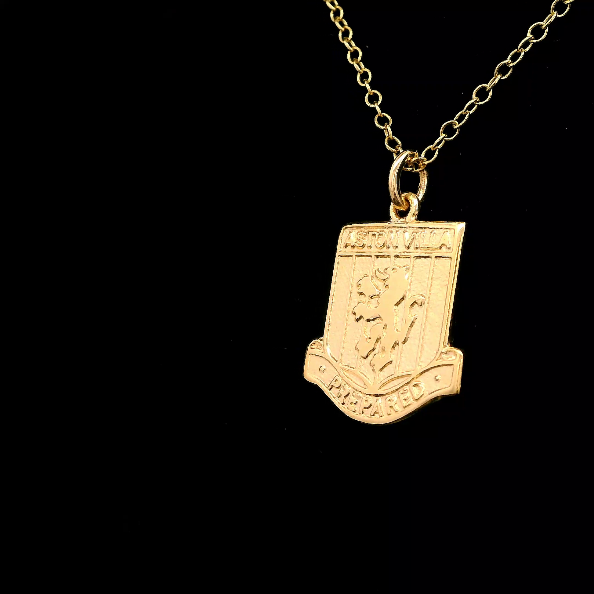 9ct Yellow Gold Medium Aston Villa Emblem Pendant