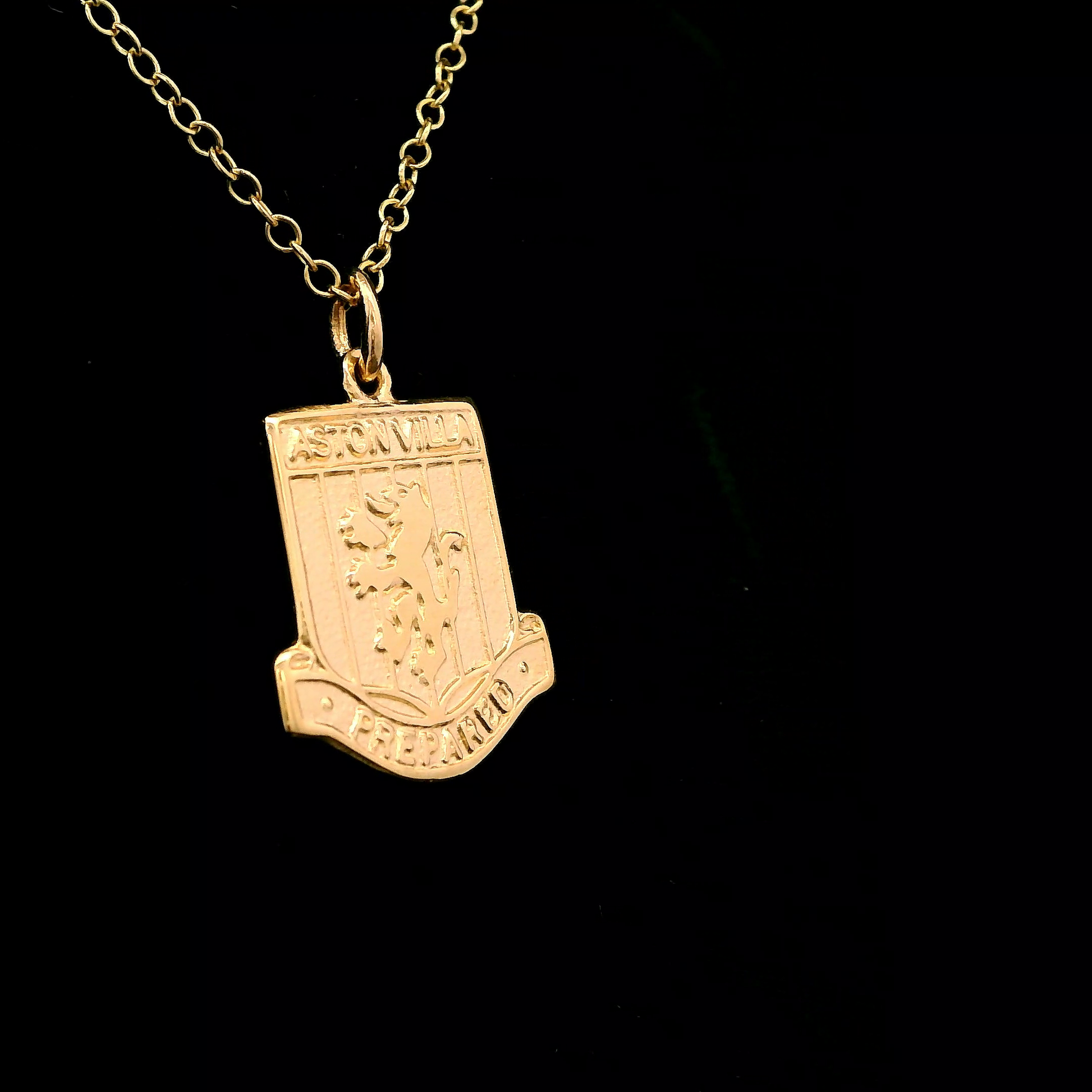 9ct Yellow Gold Medium Aston Villa Emblem Pendant