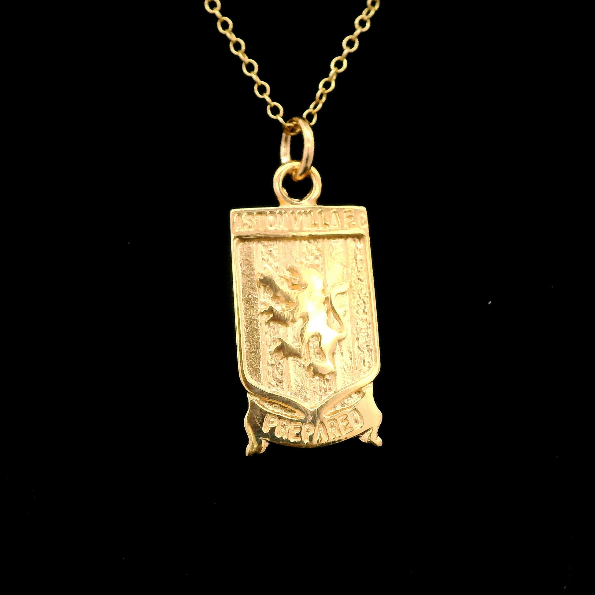 9ct Yellow Gold Large Aston Villa Emblem Pendant