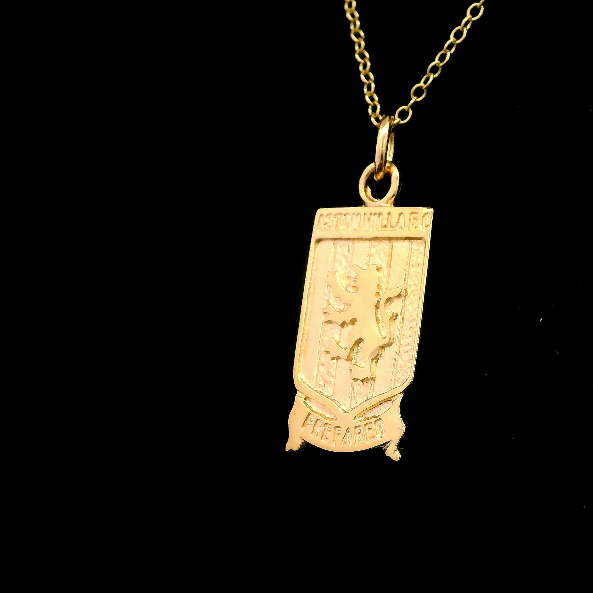 9ct Yellow Gold Large Aston Villa Emblem Pendant