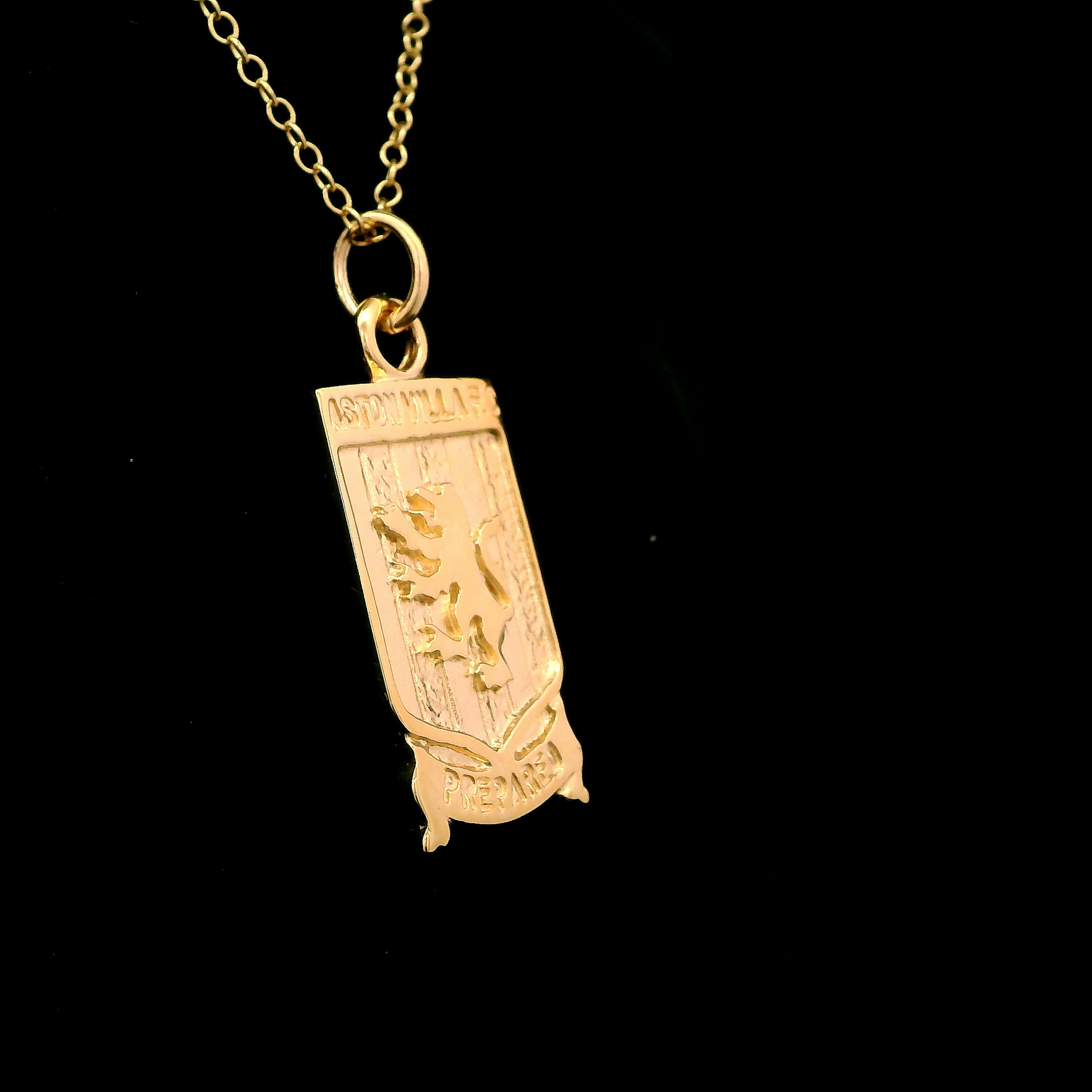 9ct Yellow Gold Large Aston Villa Emblem Pendant