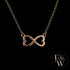 9ct Rose Gold Infinity Heart Pendant