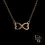 9ct Rose Gold Infinity Heart Pendant
