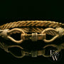 Twist Bangle Heavy Handmade 9ct Gold 46g UK Hallmarked