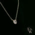 Sterling Silver Single Stone Moissanite Necklace