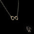 9ct White Gold Infinity Moissanite Pendant