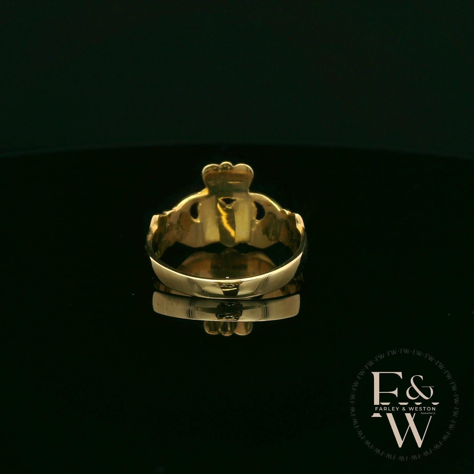 9ct Yellow Gold Claddagh Ring