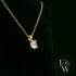 9ct Yellow Gold & Solitaire Moissanite Pendant