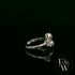 18ct White Gold Double Diamond Art Deco Ring