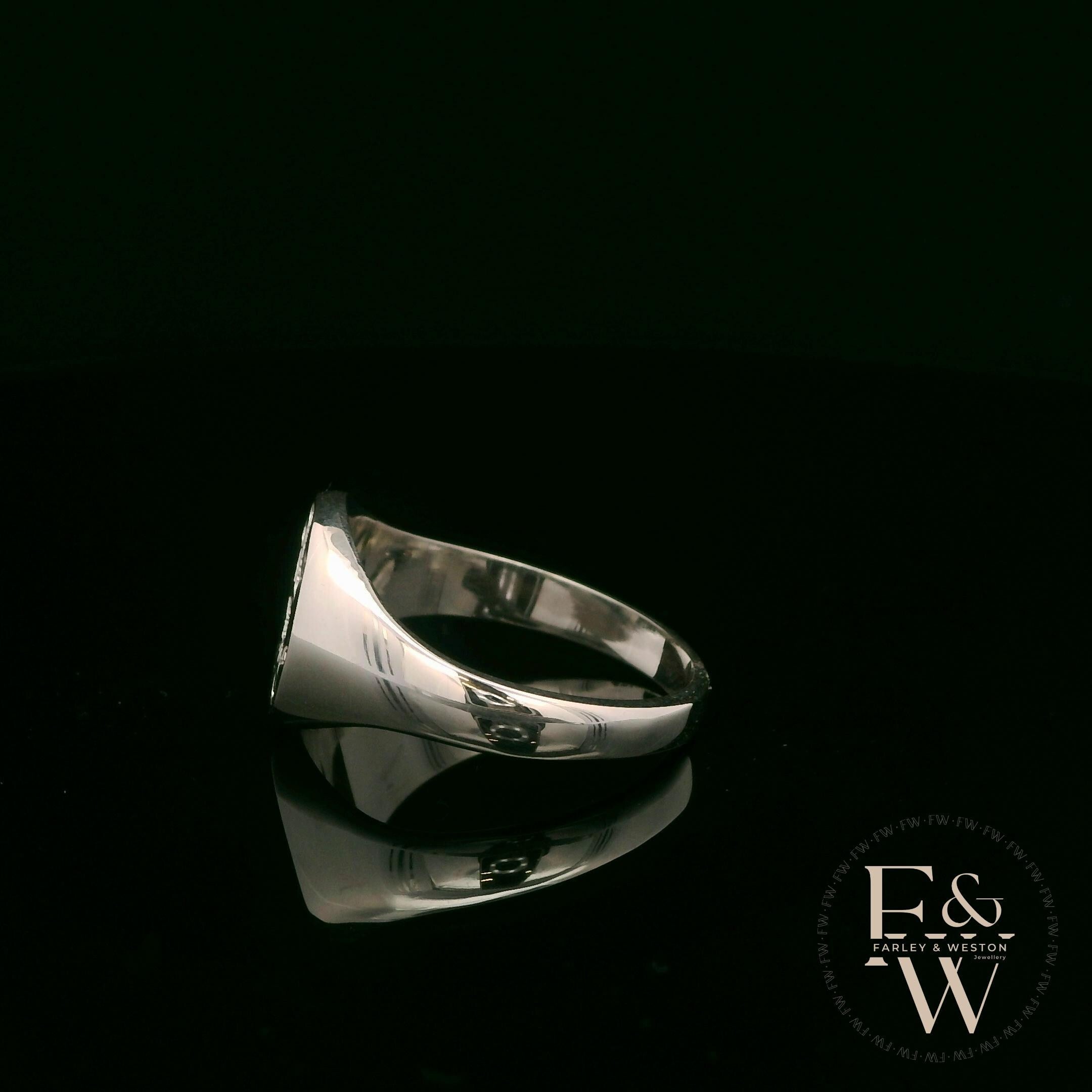 Sterling Silver Prince of Wales Feather Signet Ring