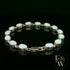 Sterling Silver Oval Cultured Opal Bracelet