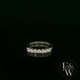9ct White Gold Lab Grown Diamond Half Eternity Ring
