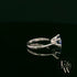 Tanzanite CZ Solitaire 9ct White Gold Ring