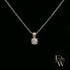 Sterling Silver Single Stone Moissanite Pendant