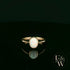 9ct Yellow Gold Cultured Opal Single Stone Ring
