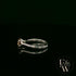 Solitaire Champagne & Silver Engagement Ring