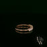 9ct Rose Gold White Moissanite Half Eternity Ring